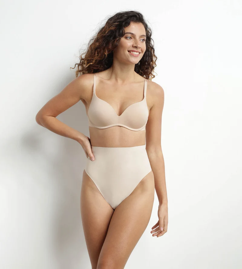 String effet sculptant femme taille haute sans couture Nude Dim Silhouette Invisible