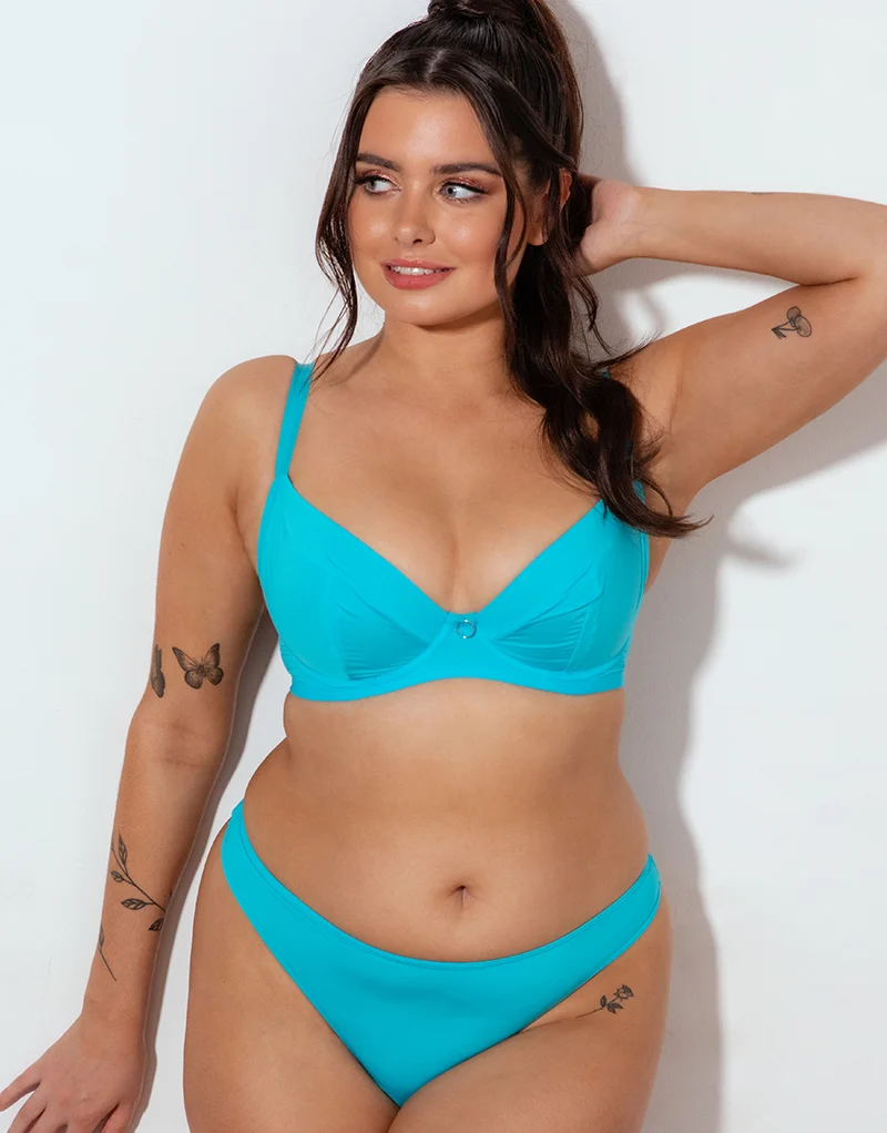 Curvy Kate Daily Plunge Bra Turquoise