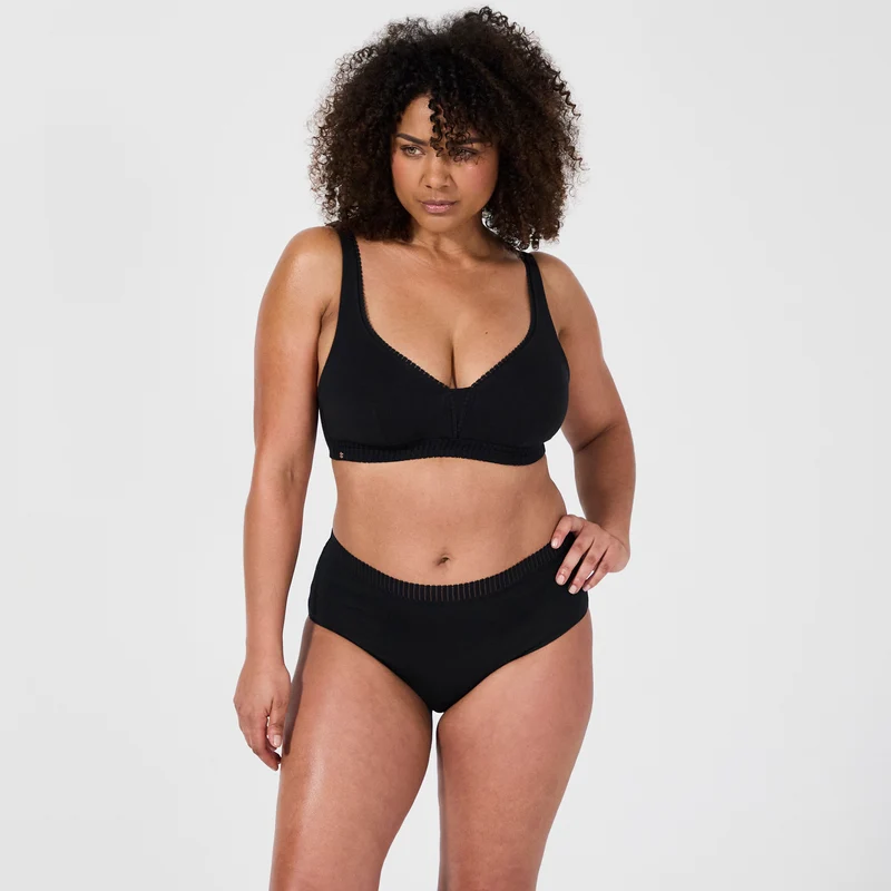 Soutien-gorge sans armatures coques amovibles noir Just ideal