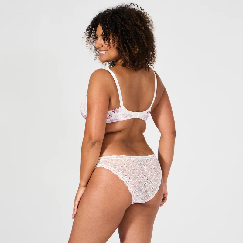 Slip ivoire fleurs Luccia Twist