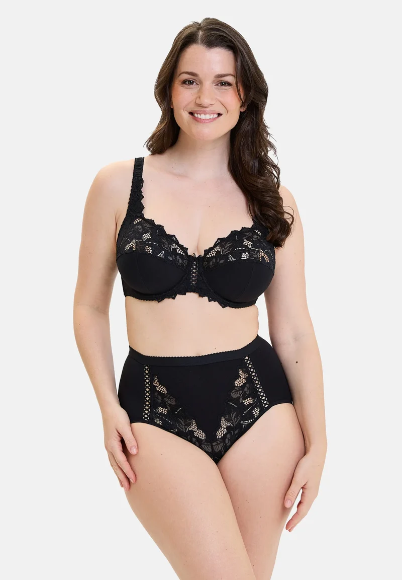 Soutien-gorge emboîtant Coton d'Arum Noir