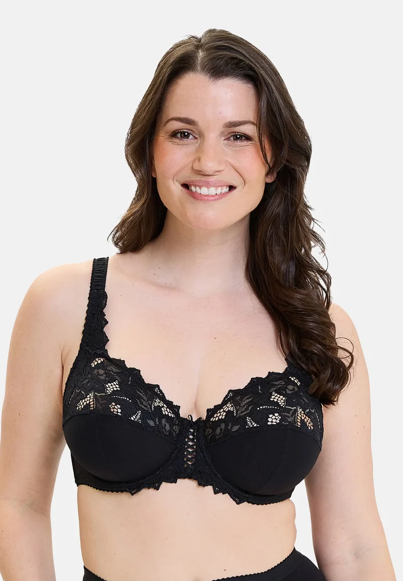Soutien-gorge emboîtant Coton d'Arum Noir