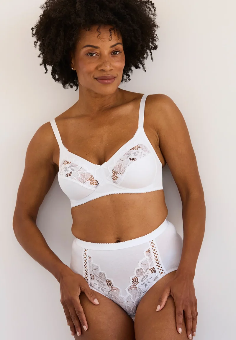 Culotte taille haute Coton d'Arum Blanc