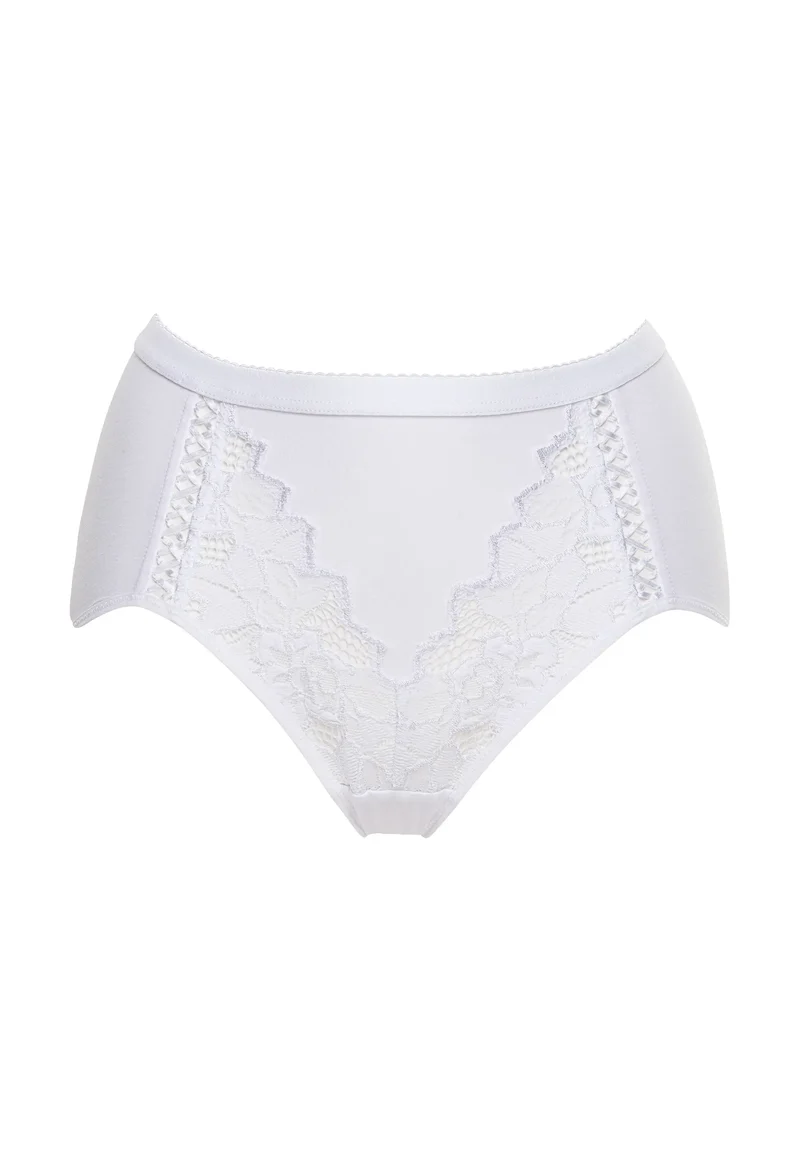 Culotte taille haute Coton d'Arum Blanc