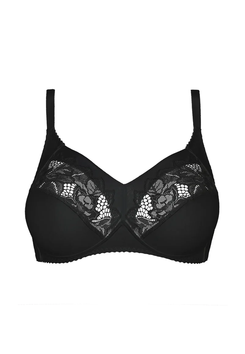 Soutien-gorge emboîtant Coton Plus sans armatures Coton d'Arum Noir