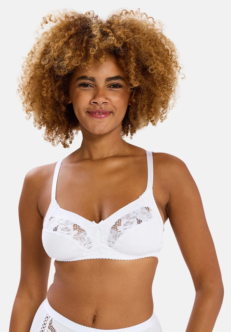Soutien-gorge emboîtant Coton Plus sans armatures Coton d'Arum Blanc