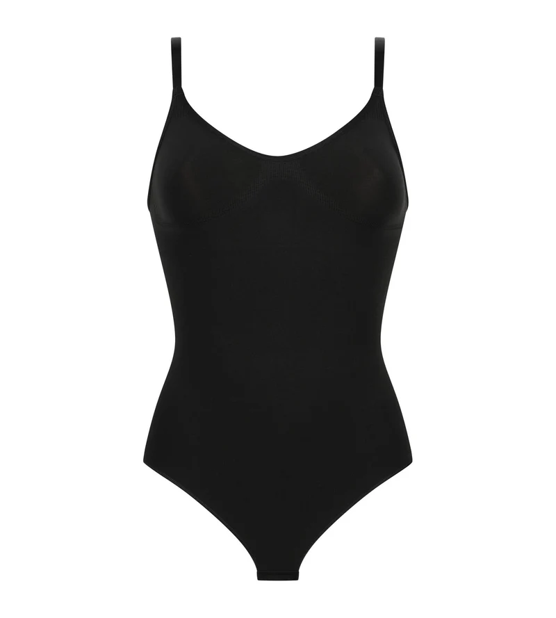 Body femme invisible et sculptant Noir Dim Silhouette Seconde peau