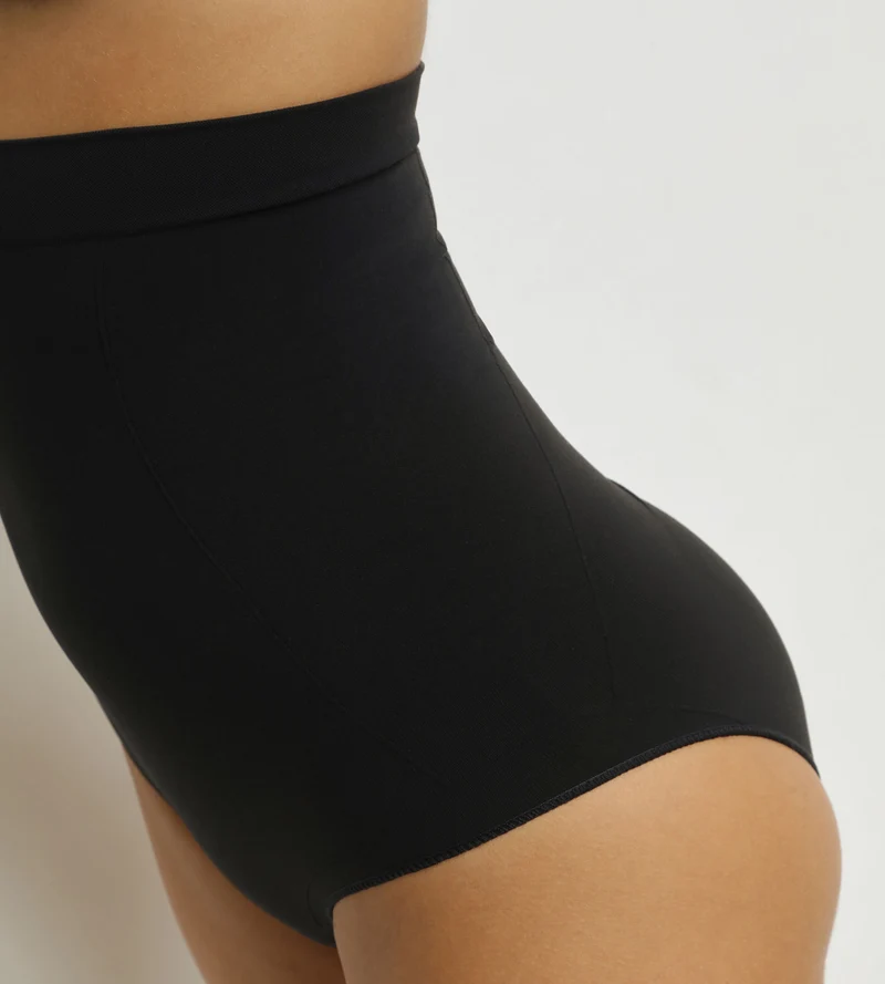 Culotte femme taille haute seconde peau Noir Dim Silhouette Seconde peau