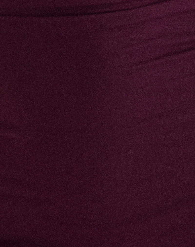 Mini-robe Ysmaine à manches courtes, couleur Redwood
