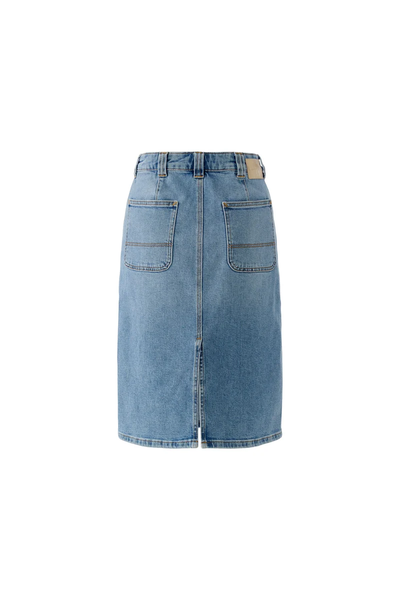 Jupe en jeans longueur genou