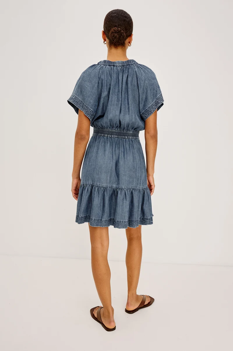 Robe courte en denim Corvera