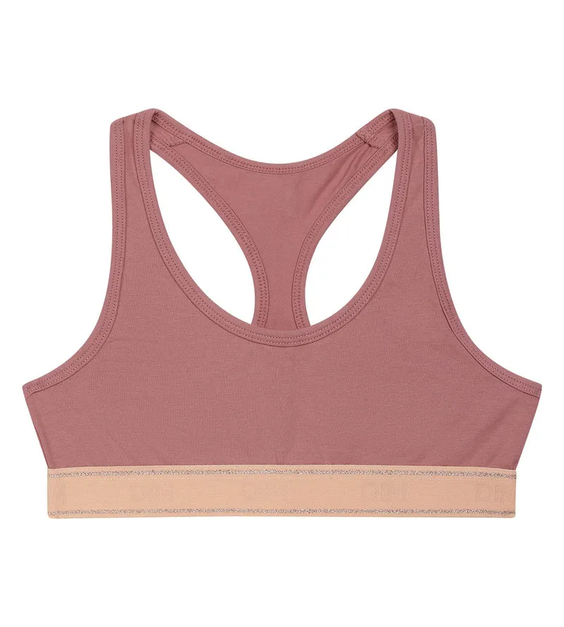 Brassière fille Rose Poudré Dim Sport