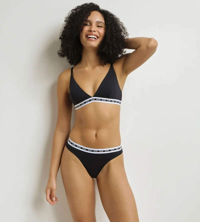 Soutien-gorge triangle femme sans armature Noir Dim Icons