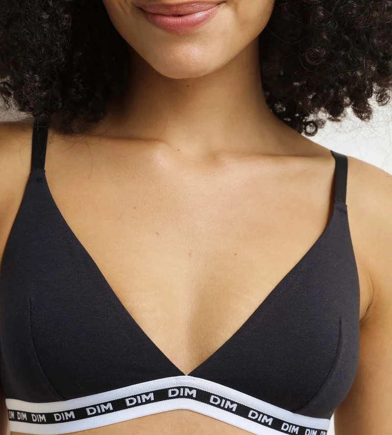 Soutien-gorge triangle femme sans armature Noir Dim Icons