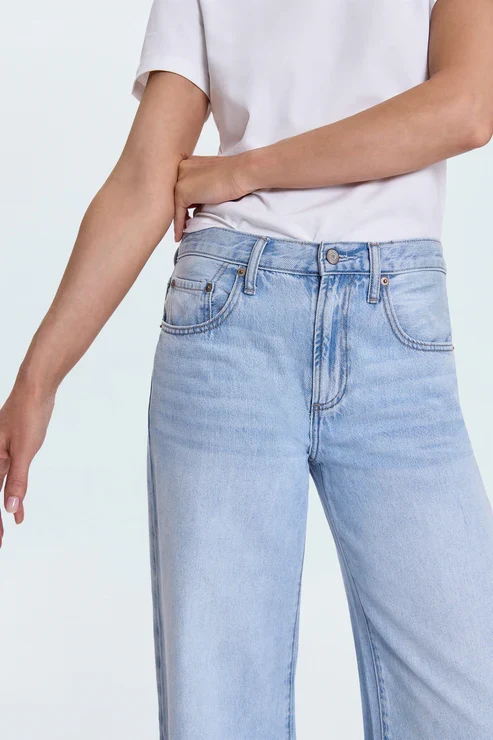 Jeans palazzo à taille basse Jadyn