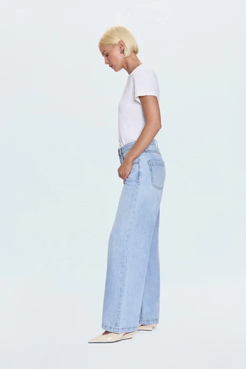 Jeans palazzo à taille basse Jadyn