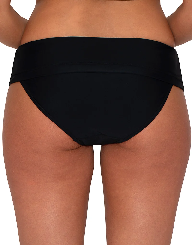 Curvy Kate Maya Fold Over Bikini Brief Black
