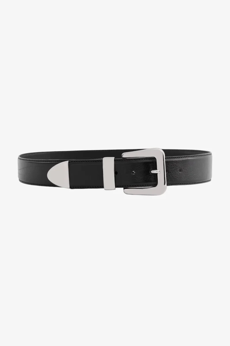 Ceinture en cuir avec boucle métallique Nairobi 1 5/8"
