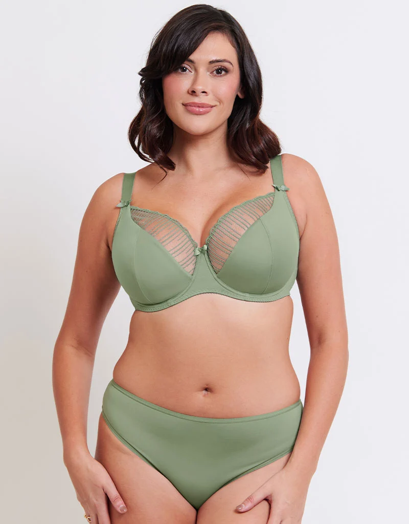 Flirtelle Riley Balcony Bra Sage Green