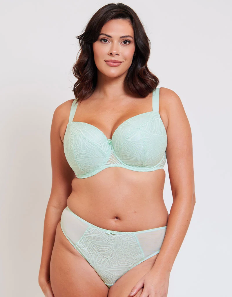 Flirtelle Isla Padded Balcony Bra Pale Mint