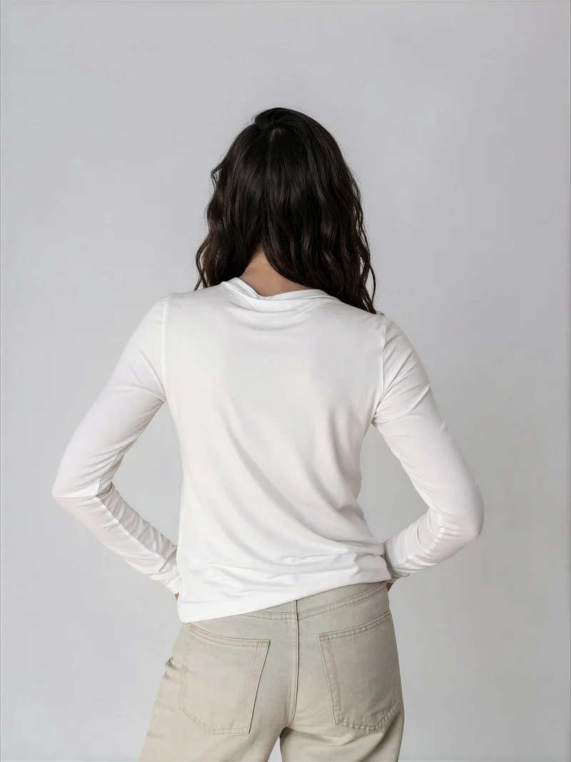 T-shirt doux confort à manches longues - Julia