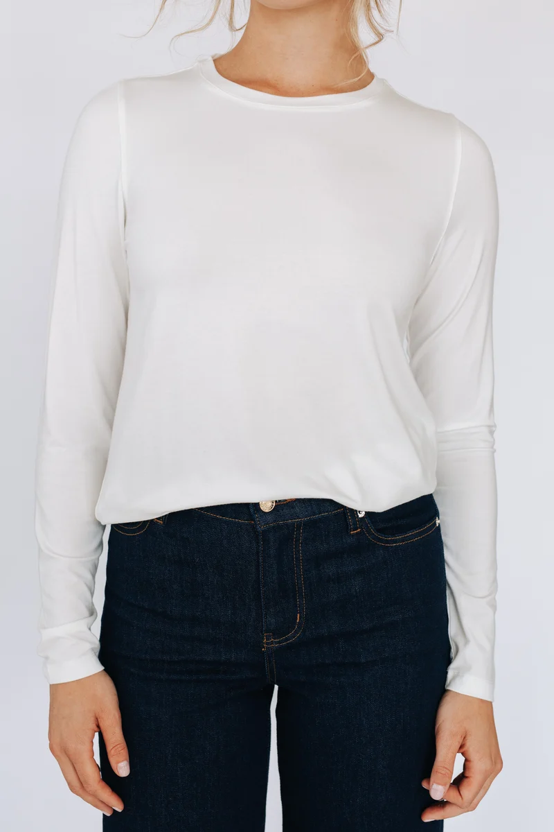 T-shirt doux confort à manches longues - Julia