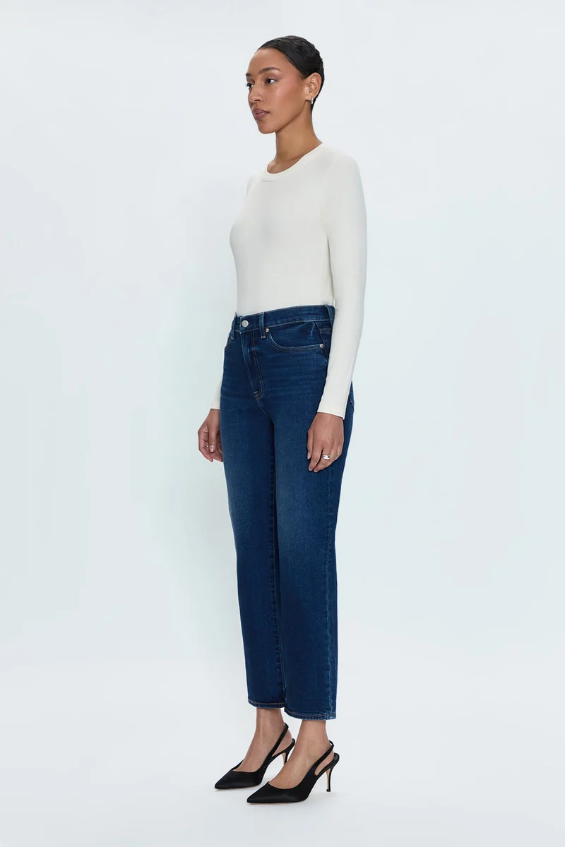 Jeans droit à taille haute Charlie