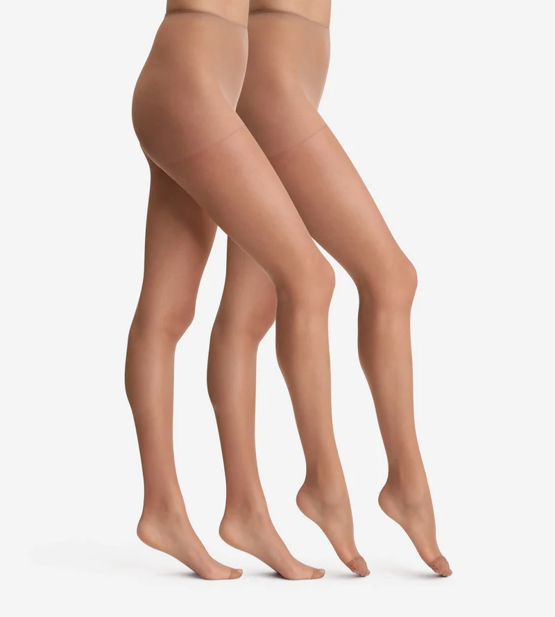 Lot de 2 collants transparents cube 15D Beauty Resist