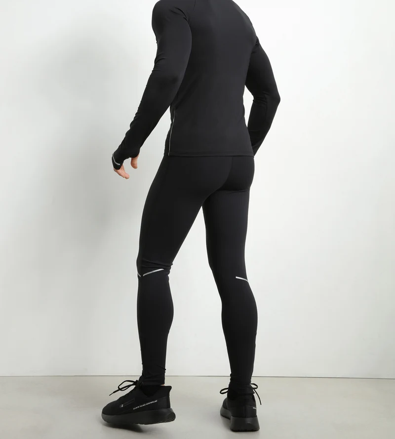 Legging de sport ajustable homme en microfibre Noir Dim Move
