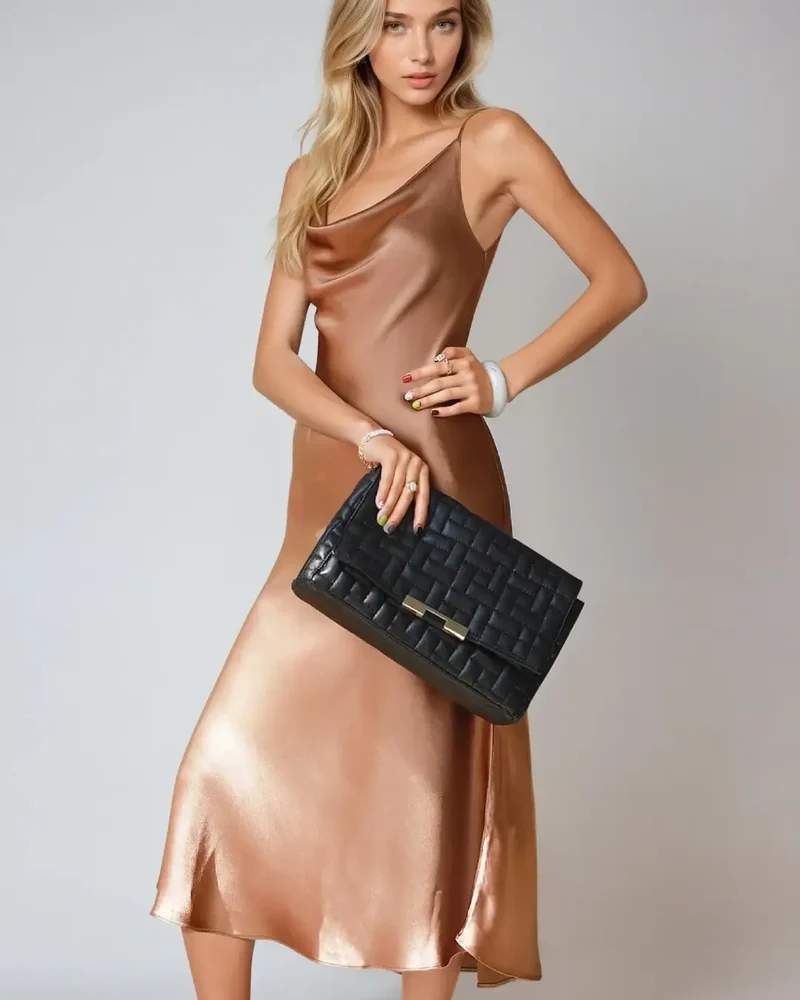 Robe Cocktail En Satin - Victorine