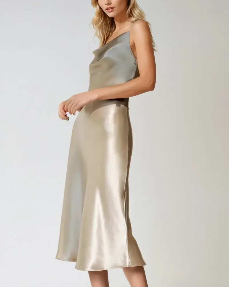 Robe Cocktail En Satin - Victorine