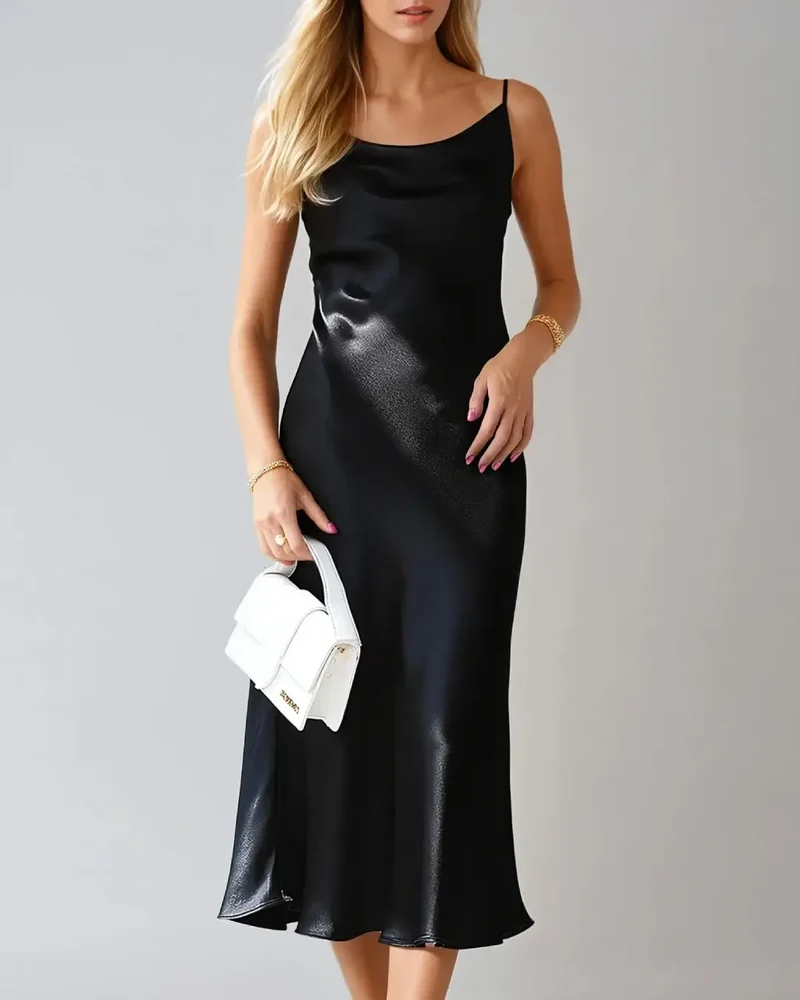 Robe Cocktail En Satin - Victorine