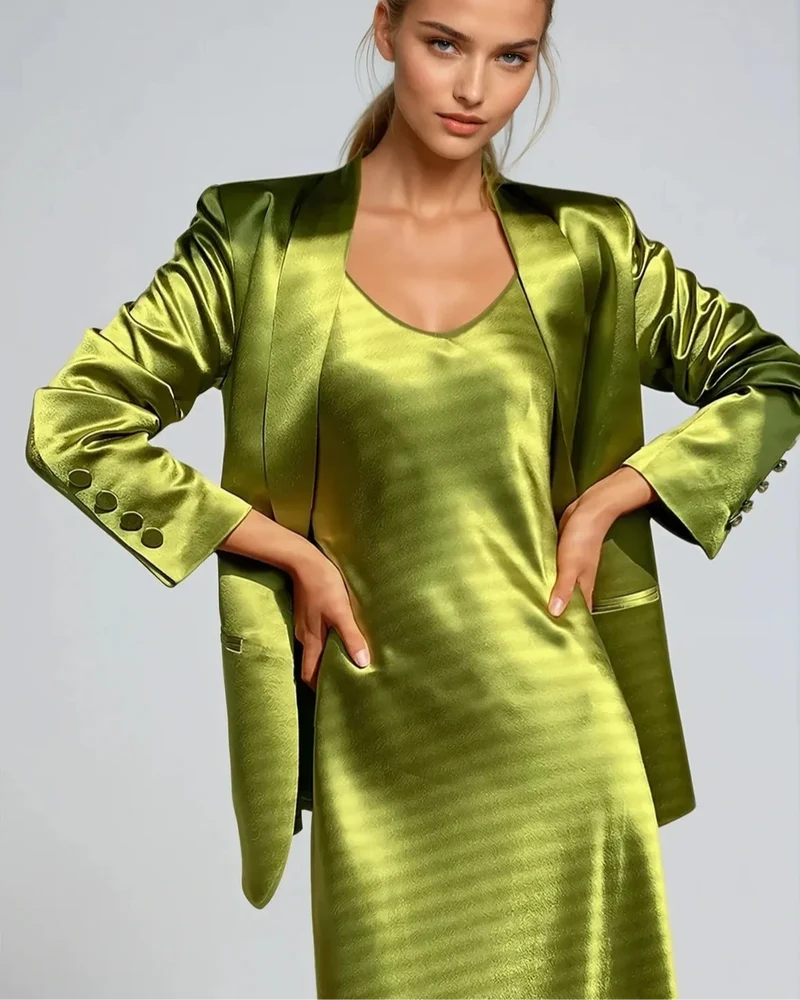 Blazer En Satin - Solène
