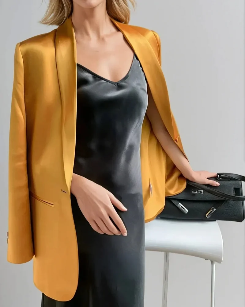 Blazer En Satin - Solène