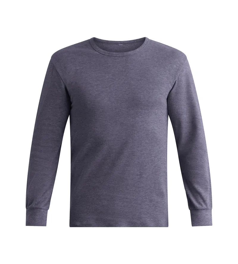 T-shirt homme en coton gris bleuté Dim Thermal