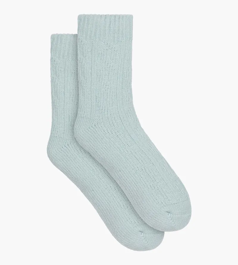Chaussette chaude femme Bleu Ciel Cocoon Polaire