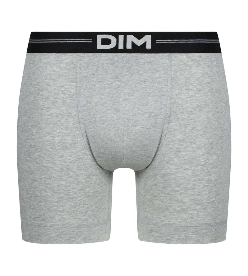 Boxer long homme Gris Chiné Dim Icons