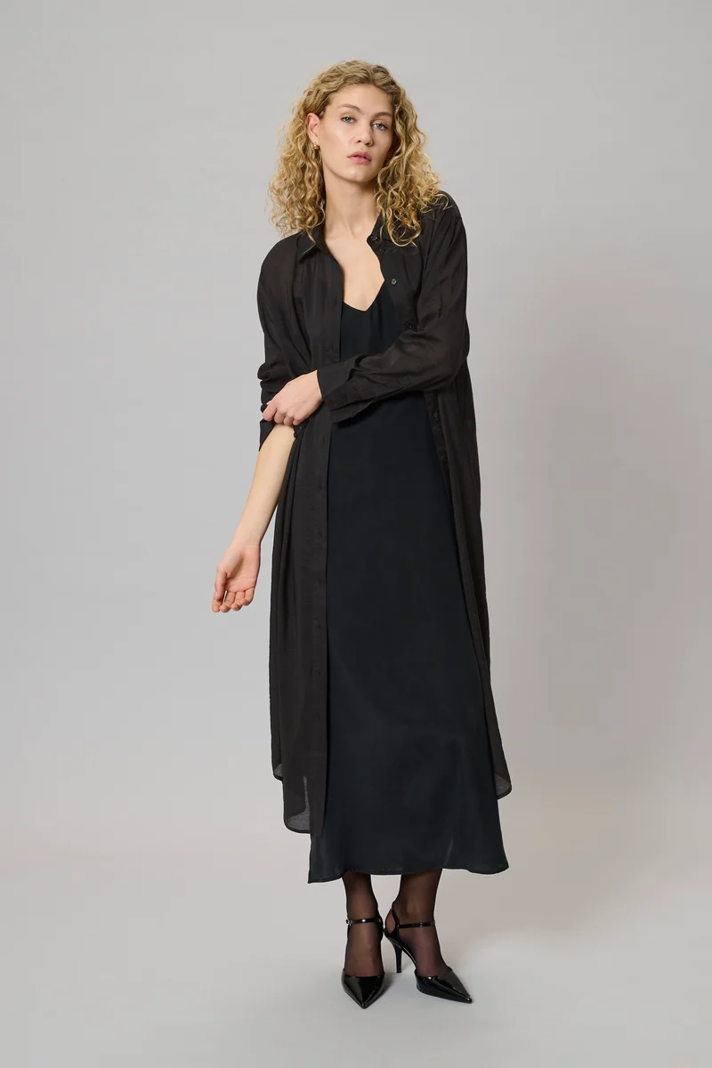 Chemisier long transparent Lilo