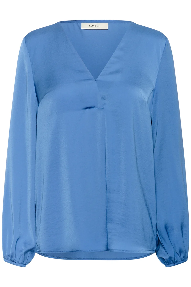 Blouse drapée à col V Rinda