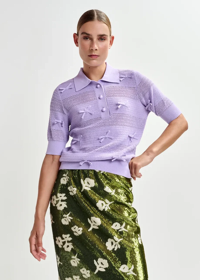 Polo tricot Jarts à noeuds