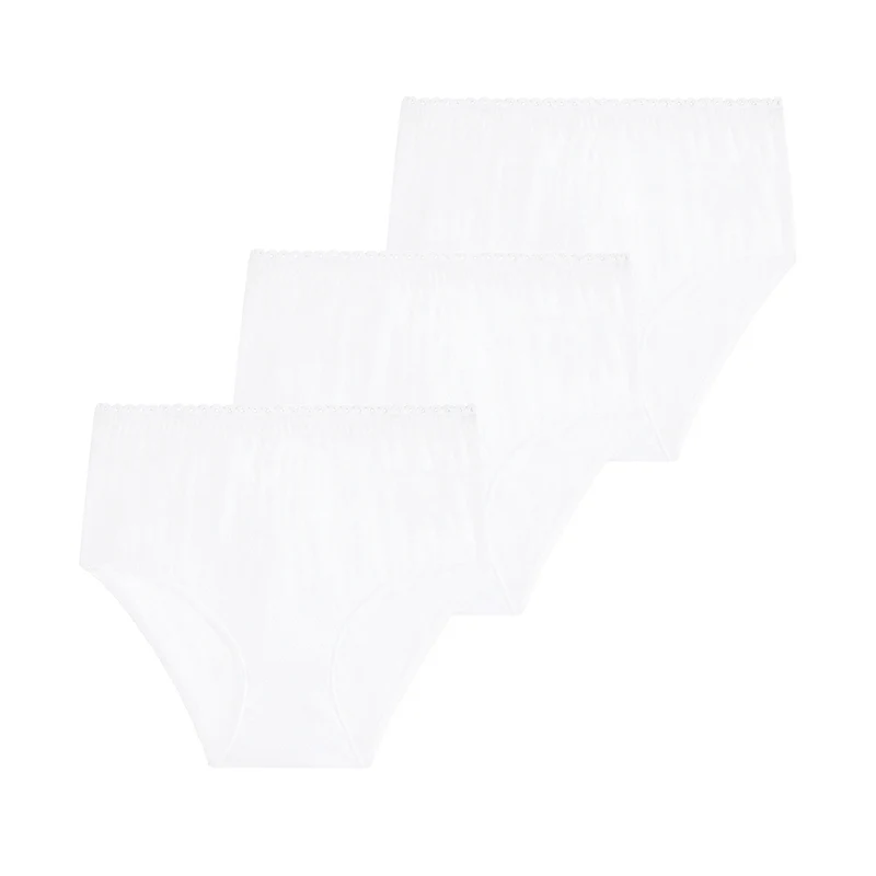 Lot de trois culottes blanc Best cotton