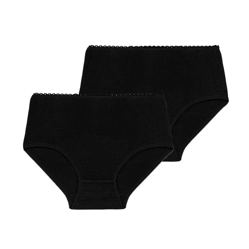 Lot de deux culottes noir Best cotton
