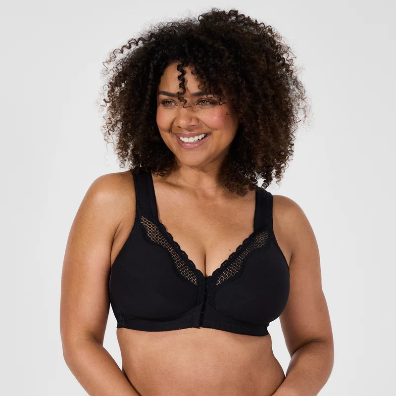 Soutien-gorge sans armatures emboîtant noir Posture control