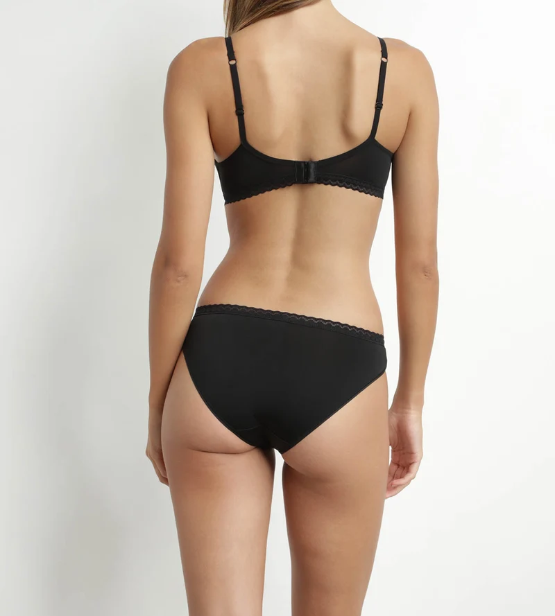 Soutien-gorge triangle paddé sans armatures Noir Daily Micro