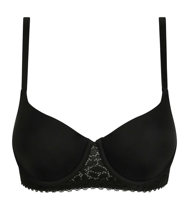 Soutien-gorge corbeille à armature en microfibre Noir Daily Dentelle