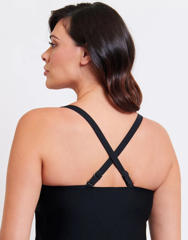 Flirtelle Salento Coast Non-Wired Tankini Top Black