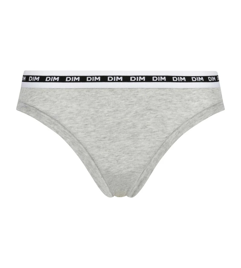 Slip femme échancré Gris Chiné Dim Icons