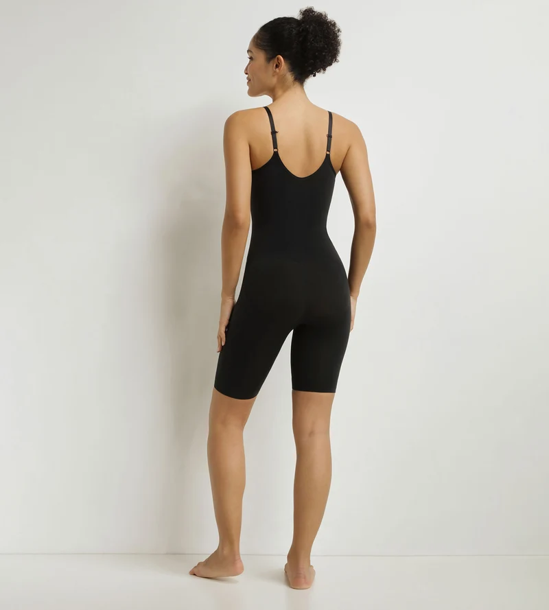 Body short femme sans armature Noir Dim Silhouette Seconde peau