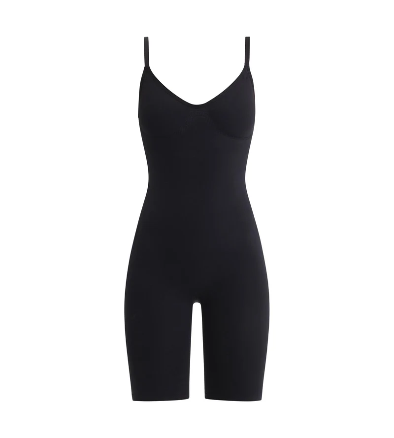 Body short femme sans armature Noir Dim Silhouette Seconde peau
