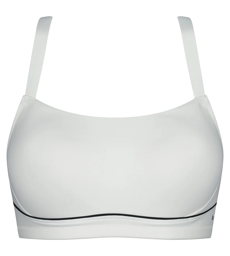 Soutien-gorge de sport en microfibre sculptante Écru Dim Move